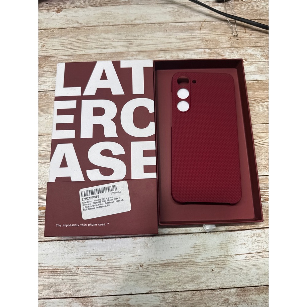 Latercase Crimson For Samsung Galaxy S23 Plus Impossibly Thin Phone Case‎ New
